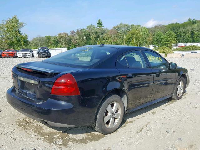 2G2WP552861242839 - 2006 PONTIAC GRAND PRIX BLACK photo 4