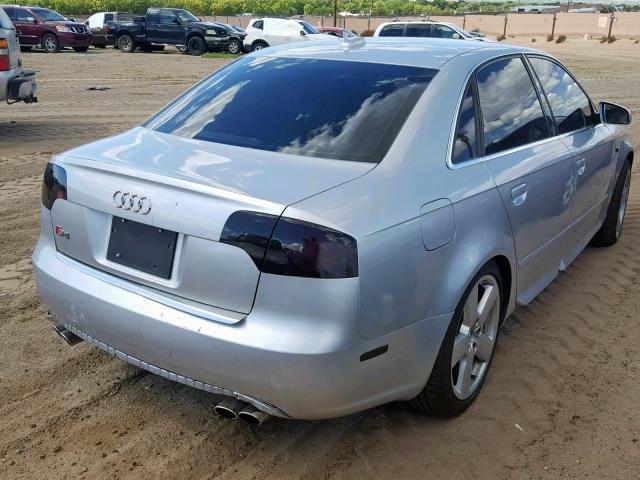 WAUGL68E75A507162 - 2005 AUDI NEW S4 QUA GRAY photo 4