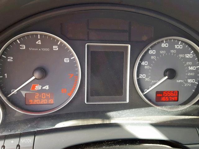 WAUGL68E75A507162 - 2005 AUDI NEW S4 QUA GRAY photo 8