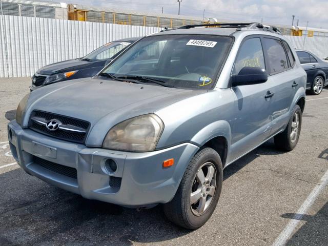 KM8JM12B66U480250 - 2006 HYUNDAI TUCSON GL BLUE photo 2