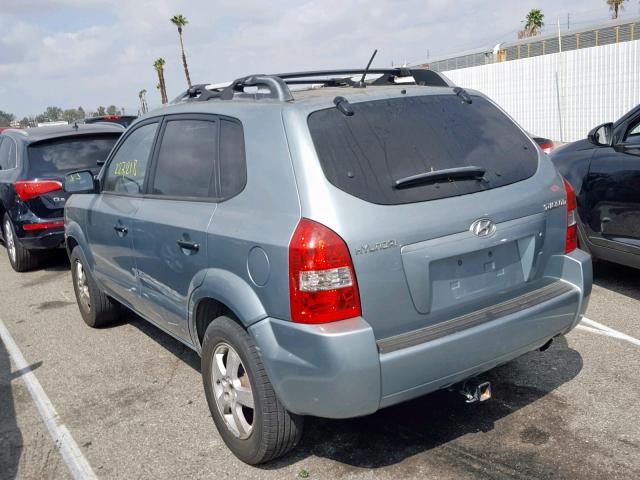 KM8JM12B66U480250 - 2006 HYUNDAI TUCSON GL BLUE photo 3