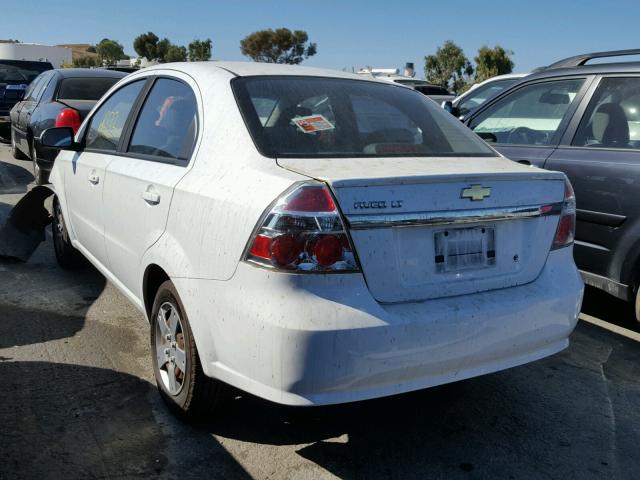 KL1TD5DE4BB136165 - 2011 CHEVROLET AVEO LS WHITE photo 3