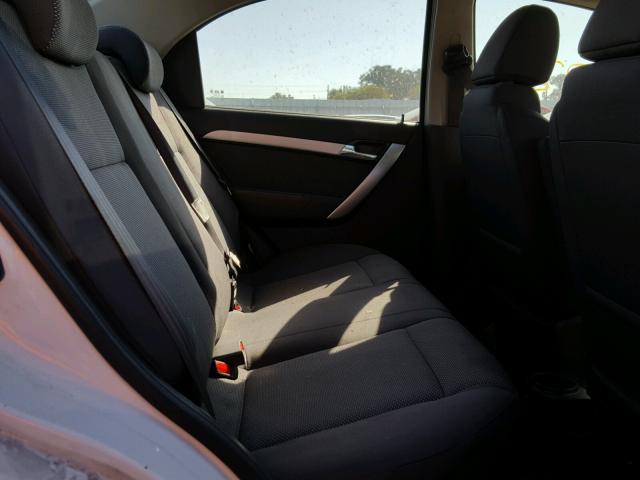 KL1TD5DE4BB136165 - 2011 CHEVROLET AVEO LS WHITE photo 6