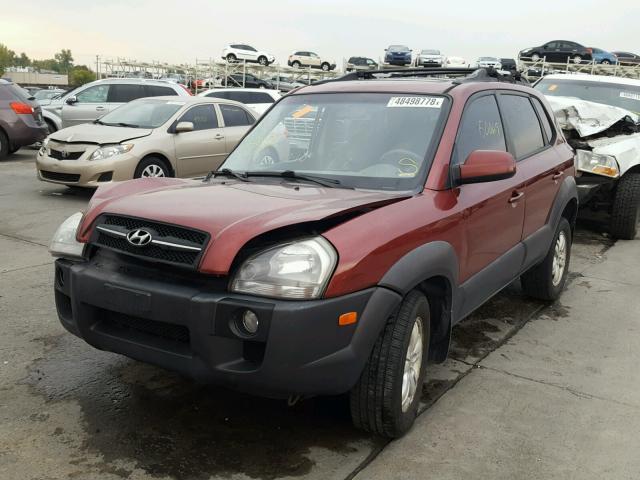 KM8JN72D78U816086 - 2008 HYUNDAI TUCSON SE MAROON photo 2