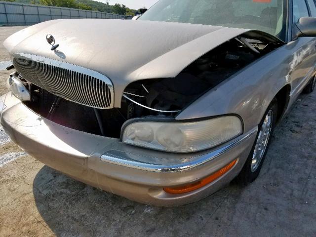 1G4CW54K214150511 - 2001 BUICK PARK AVENU GOLD photo 9