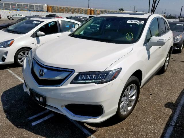 5J8TB3H39GL000483 - 2016 ACURA RDX WHITE photo 2