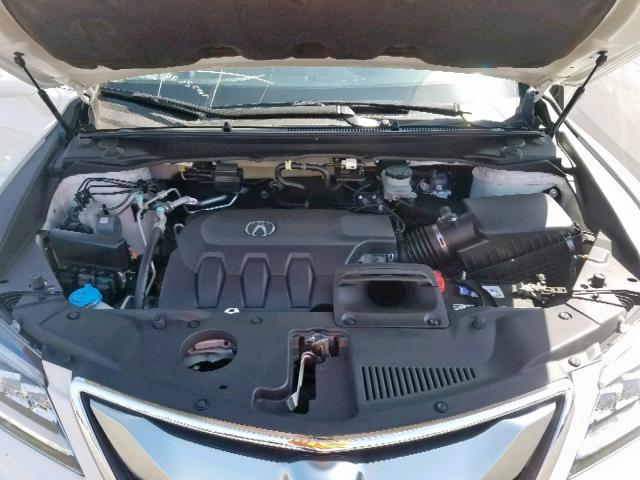 5J8TB3H39GL000483 - 2016 ACURA RDX WHITE photo 7