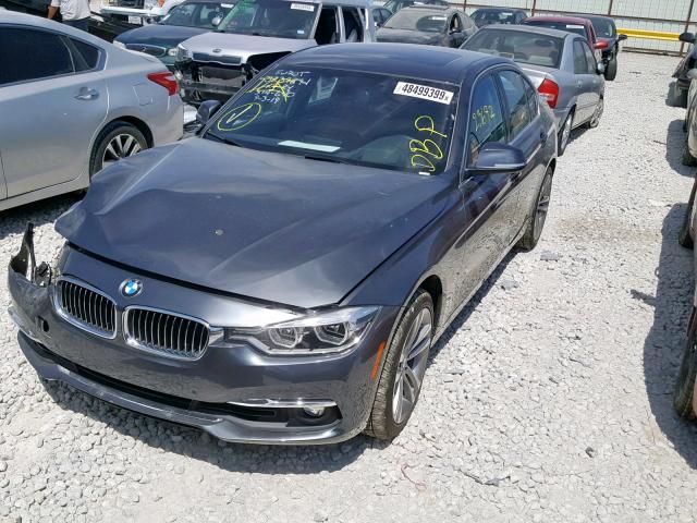 WBA8B3G59GNT92096 - 2016 BMW 340 I GRAY photo 2