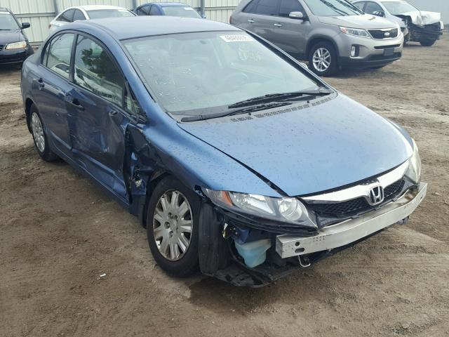 2HGFA16399H524112 - 2009 HONDA CIVIC VP BLUE photo 1