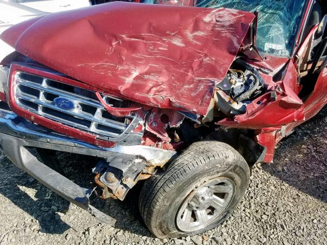 1FTYR44E22PA06236 - 2002 FORD RANGER SUP RED photo 9