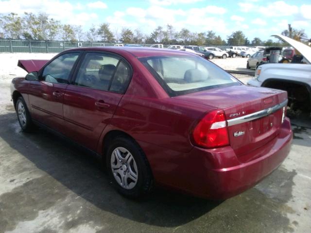 1G1ZS58F67F251175 - 2007 CHEVROLET MALIBU LS მუქწითელი ფოტო 3