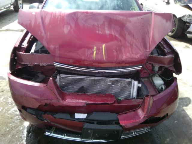 1G1ZS58F67F251175 - 2007 CHEVROLET MALIBU LS მუქწითელი ფოტო 9