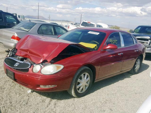 2G4WD582361112740 - 2006 BUICK LACROSSE C RED photo 2