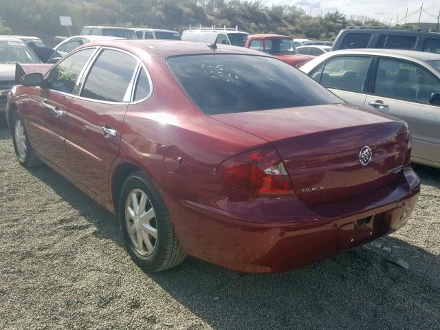 2G4WD582361112740 - 2006 BUICK LACROSSE C RED photo 3
