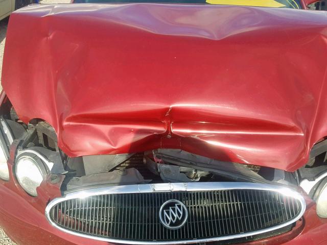 2G4WD582361112740 - 2006 BUICK LACROSSE C RED photo 7