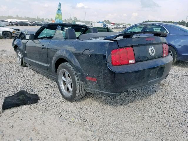 1ZVFT85H675283044 - 2007 FORD MUSTANG GT BLACK photo 3