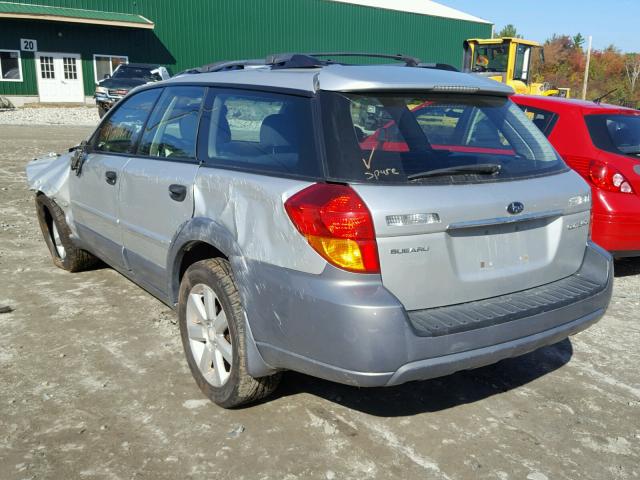 4S4BP61C177326998 - 2007 SUBARU LEGACY OUT SILVER photo 3