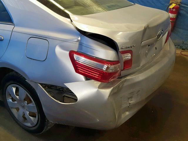 4T1BE46K68U237781 - 2008 TOYOTA CAMRY CE SILVER photo 9