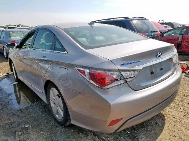 KMHEC4A45BA002289 - 2011 HYUNDAI SONATA HYB GRAY photo 3