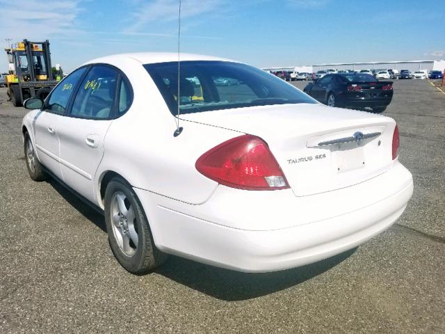 1FAHP55U03G235281 - 2003 FORD TAURUS SES WHITE photo 3