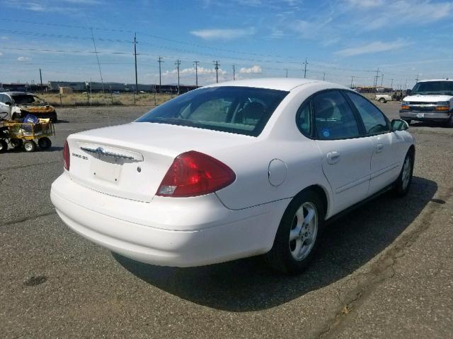 1FAHP55U03G235281 - 2003 FORD TAURUS SES WHITE photo 4