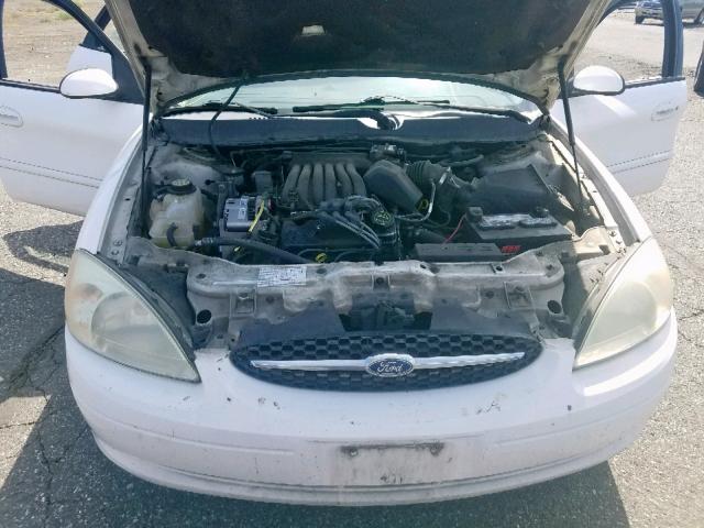 1FAHP55U03G235281 - 2003 FORD TAURUS SES WHITE photo 7