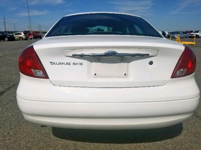 1FAHP55U03G235281 - 2003 FORD TAURUS SES WHITE photo 9