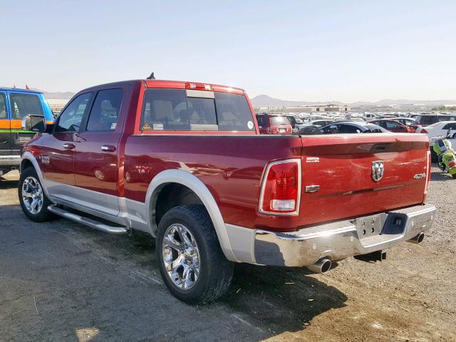 1C6RR7VM7FS666908 - 2015 RAM 1500 LARAM RED photo 3