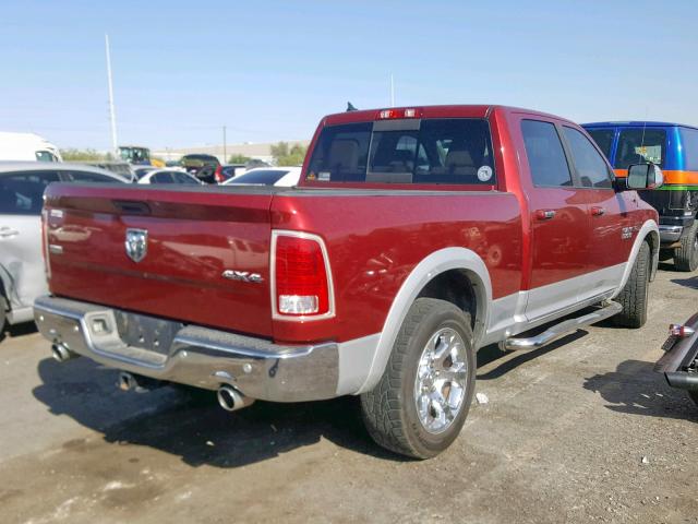 1C6RR7VM7FS666908 - 2015 RAM 1500 LARAM RED photo 4