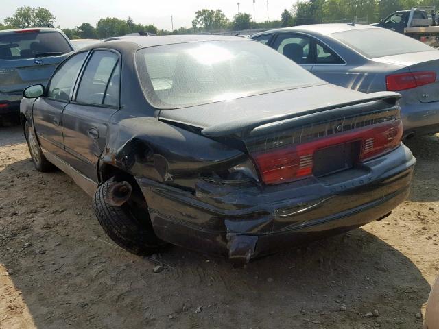 2G4WB55KX21174530 - 2002 BUICK REGAL LS BLACK photo 3