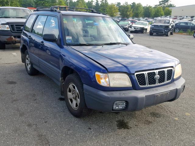 JF1SF63521H752115 - 2001 SUBARU FORESTER L BLUE photo 1