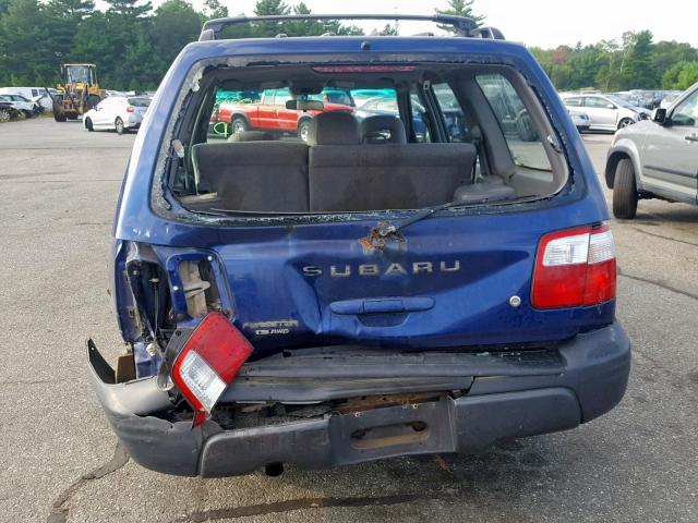 JF1SF63521H752115 - 2001 SUBARU FORESTER L BLUE photo 9