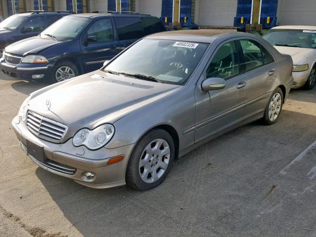 WDBRF92J46F752885 - 2006 MERCEDES-BENZ C 280 4MAT BEIGE photo 2