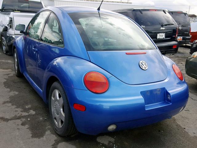 3VWCF21C5YM437949 - 2000 VOLKSWAGEN NEW BEETLE ლურჯი ფოტო 3