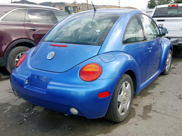 3VWCF21C5YM437949 - 2000 VOLKSWAGEN NEW BEETLE ლურჯი ფოტო 4