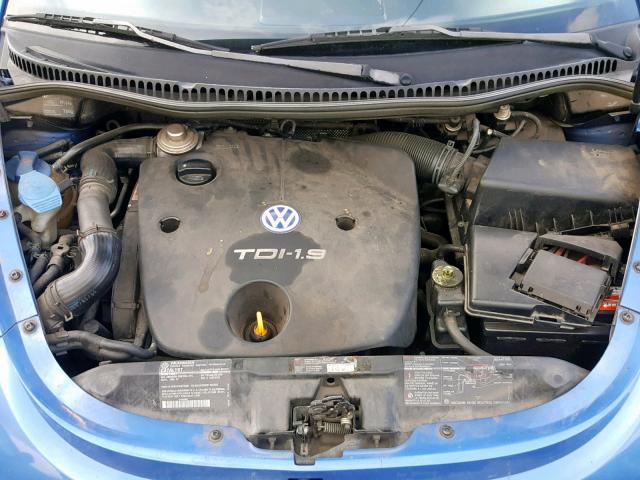 3VWCF21C5YM437949 - 2000 VOLKSWAGEN NEW BEETLE ლურჯი ფოტო 7