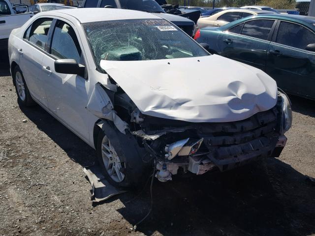 3FAHP0GA2AR162300 - 2010 FORD FUSION S WHITE photo 1