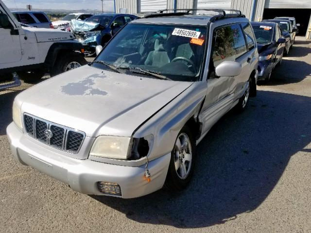 JF1SF65641H751831 - 2001 SUBARU FORESTER S GRAY photo 2