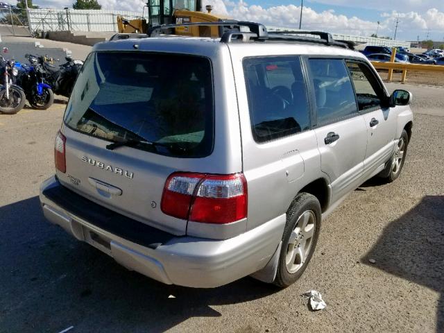 JF1SF65641H751831 - 2001 SUBARU FORESTER S GRAY photo 4