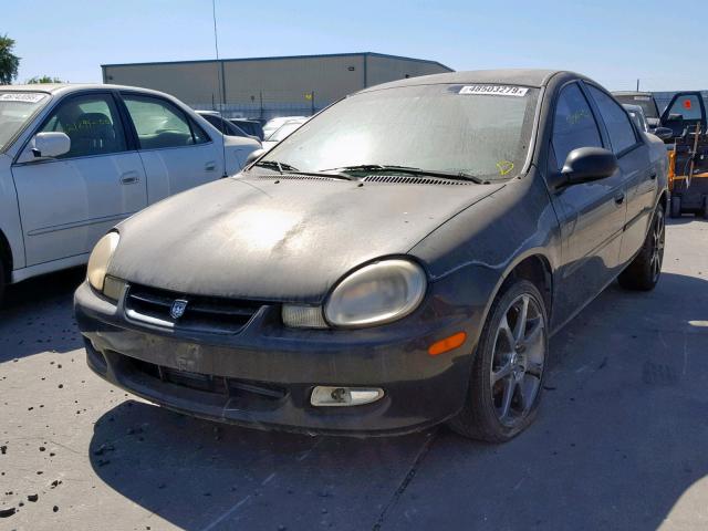 1B3ES56C72D651511 - 2002 DODGE NEON ES BLACK photo 2