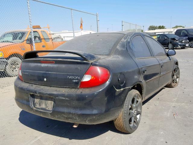 1B3ES56C72D651511 - 2002 DODGE NEON ES BLACK photo 4