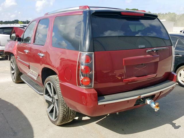 1GKFK63837J301640 - 2007 GMC YUKON DENA BURGUNDY photo 3