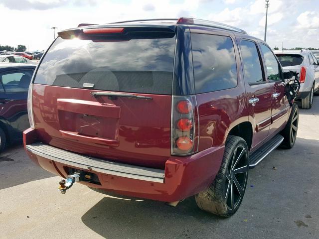 1GKFK63837J301640 - 2007 GMC YUKON DENA BURGUNDY photo 4