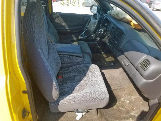 1B7FL26X4XS270039 - 1999 DODGE DAKOTA YELLOW photo 5