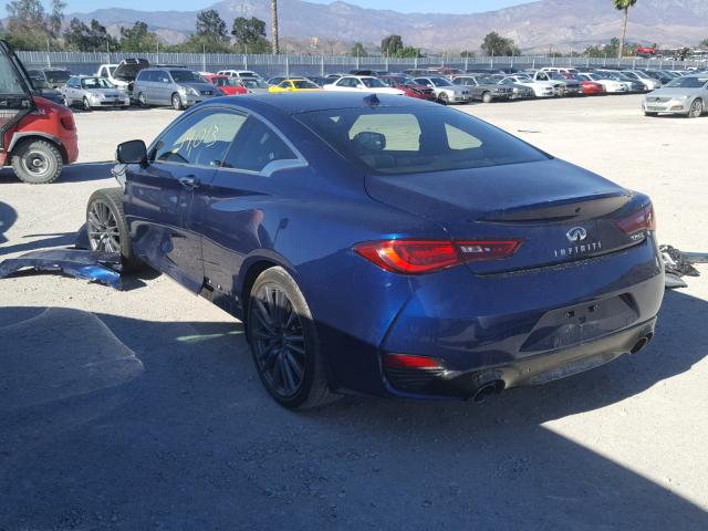 JN1EV7EK6HM363078 - 2017 INFINITI Q60 PREMIU BLUE photo 3