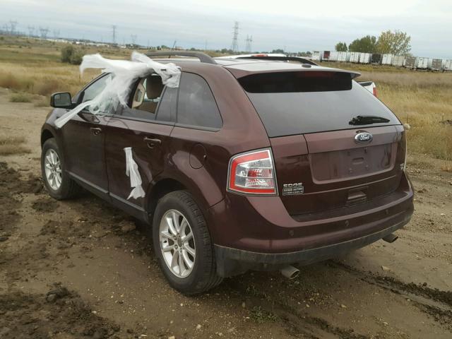 2FMDK48C19BA52908 - 2009 FORD EDGE SEL BROWN photo 3