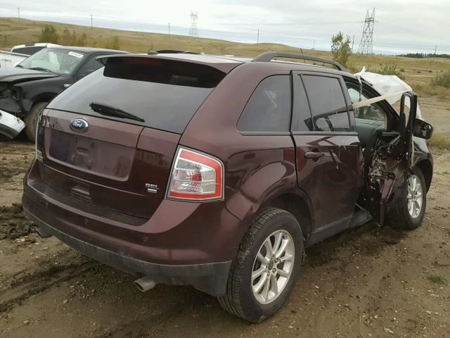 2FMDK48C19BA52908 - 2009 FORD EDGE SEL BROWN photo 4