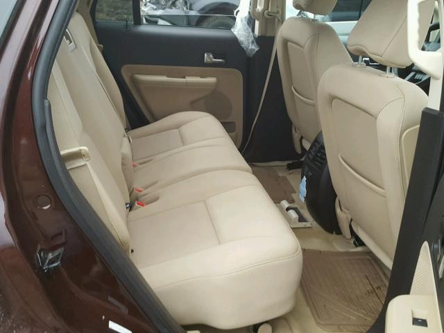 2FMDK48C19BA52908 - 2009 FORD EDGE SEL BROWN photo 6