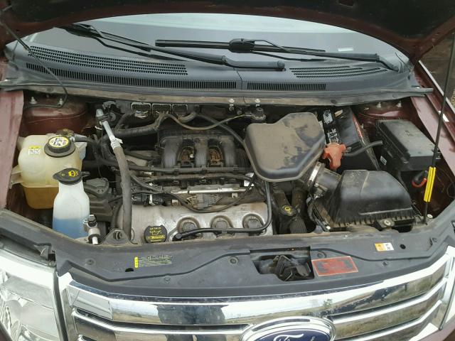 2FMDK48C19BA52908 - 2009 FORD EDGE SEL BROWN photo 7