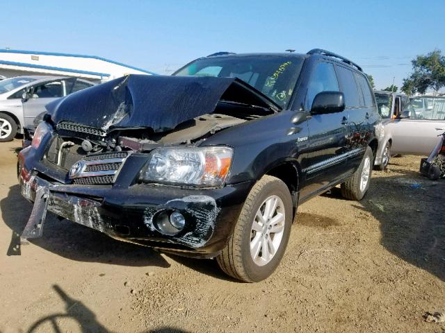 JTEEW21A360006791 - 2006 TOYOTA HIGHLANDER BLACK photo 2